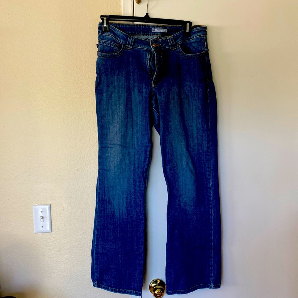 Lee Slender Secrets Bootcut Jeans Size 14 super stretchy